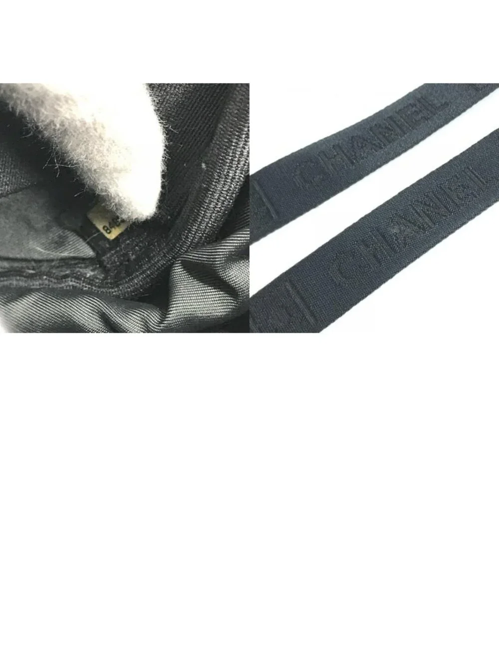 Chanel Shoulder Bag CC Logo Canvas Black